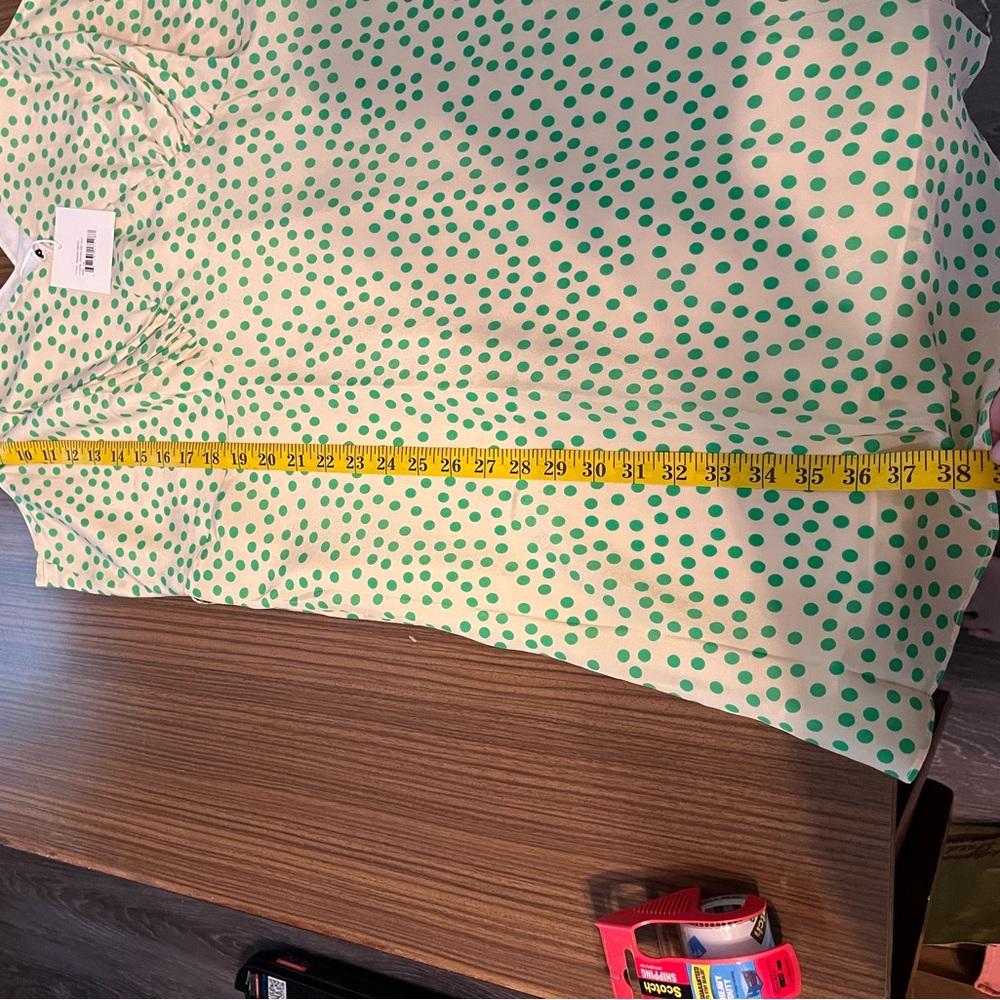 Polka dot Wray Mandi sleeveless dress in pistachio - Picture 5 of 8